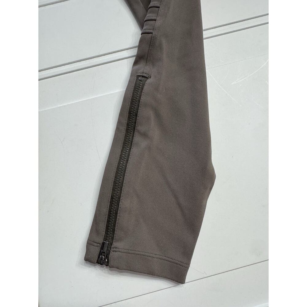 Athleta Delancey Zip Ankle Moto Tight Leggings Pants Taupe Brown Size Medium M - Picture 3 of 8